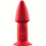 Красный конический анальный вибромассажер - 12,7 см.  Цена 6 016 руб. - Красный конический анальный вибромассажер - 12,7 см.