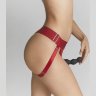 Красные трусики для фиксации насадок Strap-on-me Harness Lingerie Unique