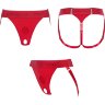 Красные трусики для фиксации насадок Strap-on-me Harness Lingerie Unique