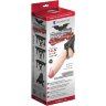 Телесный реалистичный фаллоимитатор на черных трусиках Real Big Strap-On - 34,5 см.