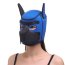 Синяя неопреновая БДСМ-маска Puppy Play  Цена 3 592 руб. - Синяя неопреновая БДСМ-маска Puppy Play