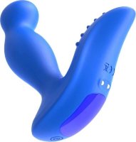 Синий вибромассажер простаты 3,5’’ Remote Control P-spot Massager - 12,5 см.