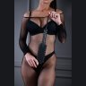 Кожаная шлепалка Sex Game с заклепками - 33 см.