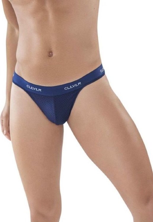 Темно-синие мужские трусы-тонги Latin Lust Thong