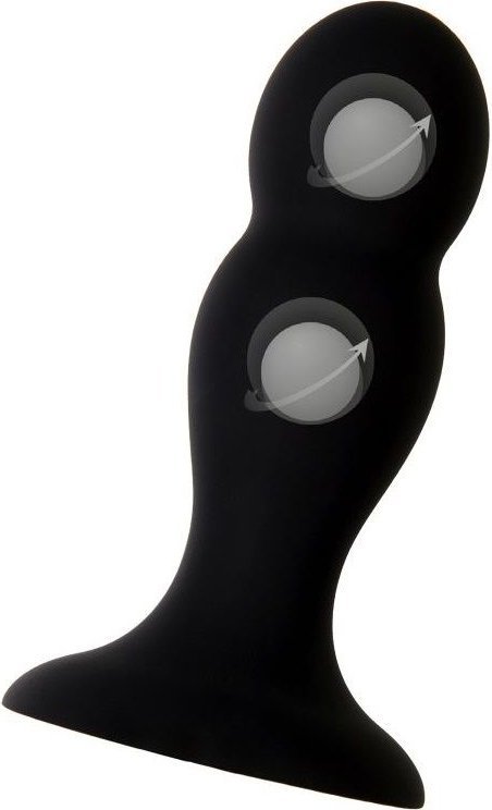 Черная анальная втулка Hidro M - 10,5 см.