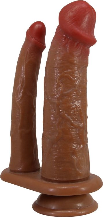 Анально-вагинальный вибратор-реалистик Hulbert - 20 см.