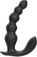 Черная анальная виброёлочка Anal Bead Vibrator с пультом ДУ