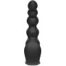 Черная анальная виброёлочка Anal Bead Vibrator с пультом ДУ