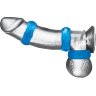 Комплект из трех голубых колец для эрекции 3-Pack Nuts Bolts Stretch Cock Ring Set