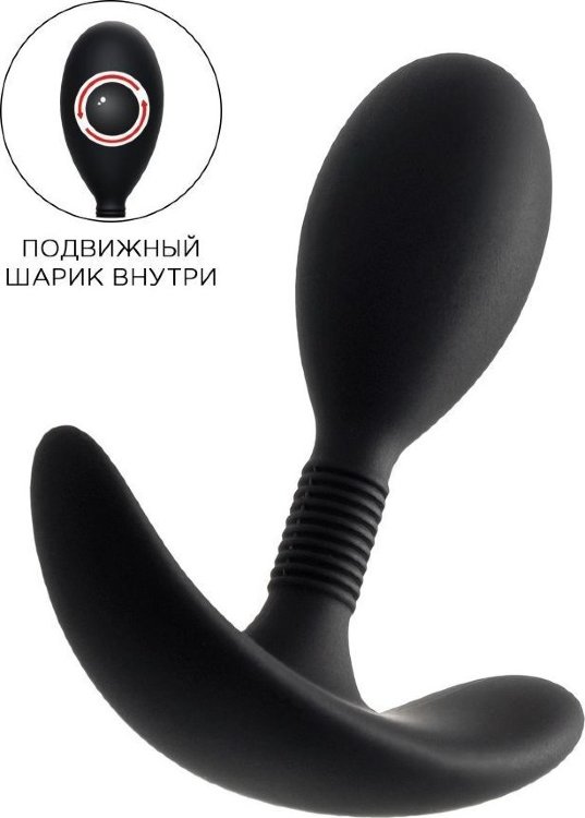 Черная анальная втулка Tord S - 8,5 см.