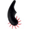 Чёрно-красное эрекционное виброкольцо Erotist