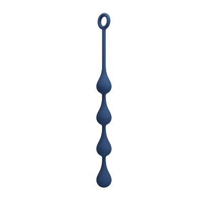 Синяя анальная ёлочка с кольцом Waterdrop Anal Balls 30 mm M - 33,5 см.  Цена 2 622 руб. Длина: 33.5 см. Диаметр: 2.8 см. Waterdrop anal balls — это гибкие анальные бусы с каплевидной формой, которые имеют звенья небольшого размера и заканчиваются большим ограничительным кольцом. Кольцо не только фиксирует бусы на безопасной глубине, но и служит удобной петлёй для извлечения. Страна: Китай. Материал: силикон.