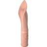 Бежевый мини-вибратор Mamasita’s Fantastic Shield - 15,2 см.
