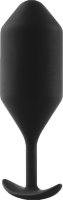 Чёрная пробка для ношения B-vibe Snug Plug 5 - 14 см.