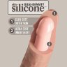 Телесный фаллоимитатор 9 Silicone Dual Density Cock - 25,4 см.