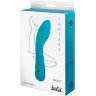 Бирюзовый перезаряжаемый вибратор Whaley - 16,8 см.