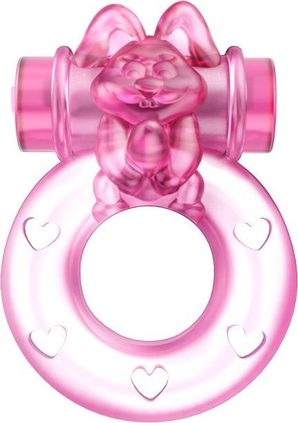 Розовое эрекционное кольцо с вибрацией Ring