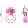 Розовое эрекционное кольцо с вибрацией Ring