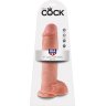 Реалистичный фаллоимитатор на присоске 11 Cock with Balls - 28 см.
