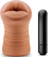 Кофейный мастурбатор-ротик Isabella