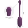 Фиолетовое виброяйцо с электростимуляцией Doreen