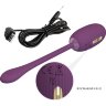 Фиолетовое виброяйцо с электростимуляцией Doreen