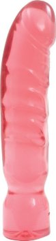 Большой розовый фаллоимитатор Crystal Jellies 12 Big Boy - 29,5 см.