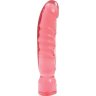 Большой розовый фаллоимитатор Crystal Jellies 12 Big Boy - 29,5 см.