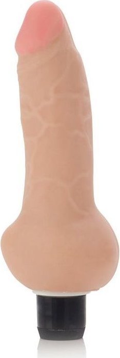 Реалистичный вибратор Futurotic Ballsy Vibrating Dong 4.5 - 16 см.