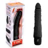 Черный вибратор-реалистик 7 Realistic Vibrator - 20 см.
