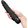 Черный вибратор-реалистик 7 Realistic Vibrator - 20 см.