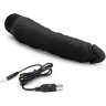 Черный вибратор-реалистик 7 Realistic Vibrator - 20 см.