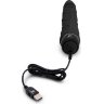 Черный вибратор-реалистик 7 Realistic Vibrator - 20 см.