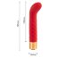 Красный вибратор для G-точки - 14,5 см.  Цена 3 391 руб. - Красный вибратор для G-точки - 14,5 см.