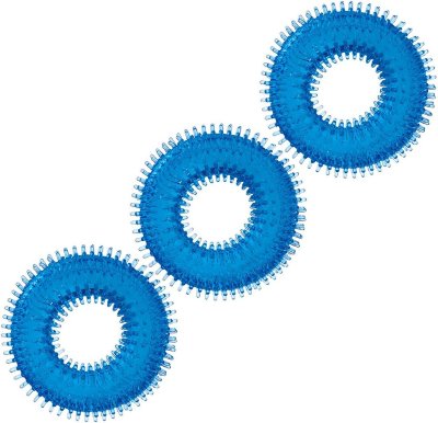 Комплект из трех голубых колец для эрекции 3-Pack Ultra-Stim Stretch Cock Rings Длина: 4.2 см. Хотите разнообразить свою сексуальную жизнь? Эта упаковка из трех стимулирующих эластичных колец для пениса — ваш верный помощник! Сохраняйте эрекцию устойчивой, добавляя при этом дополнительную текстуру и дополнительное удовольствие. Комбинируйте, сочетайте и проявляйте творческий подход, чтобы по-настоящему поднять настроение! Наслаждайтесь максимальным удовольствием и испытайте лучшее из обоих миров. Эти кольца прочные и безопасные, изготовлены из гигиеничного материала, мягкие и долговечные. Внутренний диаметр - 1,9 см. Страна: Китай. Материал: термопластичная резина (TPR).