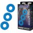 Комплект из трех голубых колец для эрекции 3-Pack Ultra-Stim Stretch Cock Rings - Комплект из трех голубых колец для эрекции 3-Pack Ultra-Stim Stretch Cock Rings