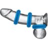 Комплект из трех голубых колец для эрекции 3-Pack Ultra-Stim Stretch Cock Rings