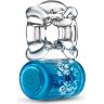 Синее эрекционное виброкольцо One Night Stand Vibrating C-Ring