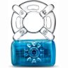 Синее эрекционное виброкольцо One Night Stand Vibrating C-Ring