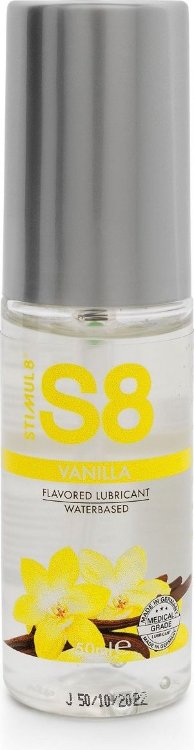 Лубрикант на водной основе S8 Flavored Lube со вкусом ванили - 50 мл.