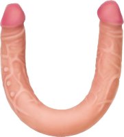 Двусторонний фаллоимитатор из киберкожи - 47,7 см.