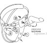 Вибрострапон Woman Midi с вагинальной пробкой - 22 см.