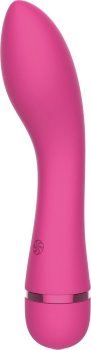 Розовый перезаряжаемый вибратор Whaley - 16,8 см.