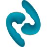 Голубой вибратор Tara с вакуумной стимуляцией и функцией постукивания