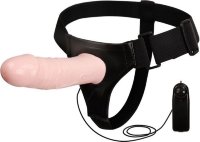 Полый страпон на трусиках с вибрацией и выносным пультом управления Mens Pants - 16,5 см.