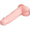 Вибратор-ротатор с функцией нагрева Fiery Dong - 20,4 см.