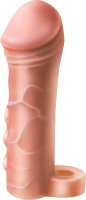 Фаллоудлинитель с кольцом COCK size M - 15 см.