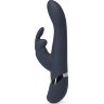 Тёмно-синий вибратор Oh My USB Rechargeable Rabbit Vibrator - 25,4 см.