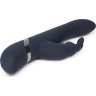 Тёмно-синий вибратор Oh My USB Rechargeable Rabbit Vibrator - 25,4 см.