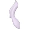 Сиреневый вибромассажер с вакуумной стимуляцией Curvy Trinity 2